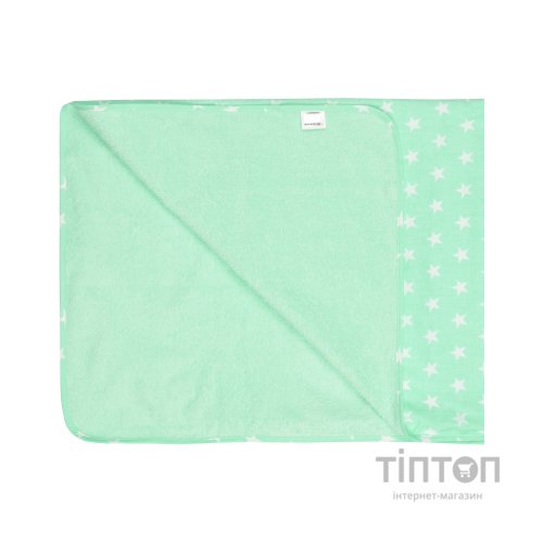 Пелюшки для малюків Еко Пупс Eco Cotton непромокаюча двостороння 65 х 90 см ментол Зірочки (EPG10N-6590zk)