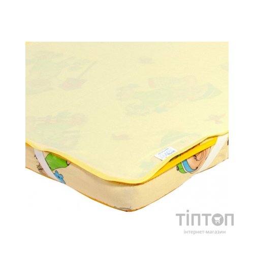 Пелюшки для малюків Еко Пупс наматрацник 2 в 1 Premium 60 х 80 см Жовтий (ПНАМ8060ж)