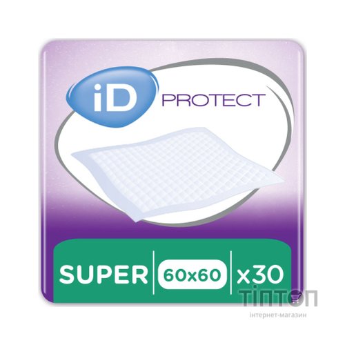 Пелюшки для малюків ID Proteсt Super 60 x 60 см. 30 шт. (5414874004012_5411416047902)