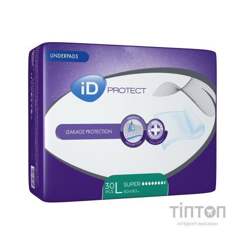 Пелюшки для малюків ID Proteсt Super 90 x 60 см. 30 шт. (5411416047940/5414874004074)