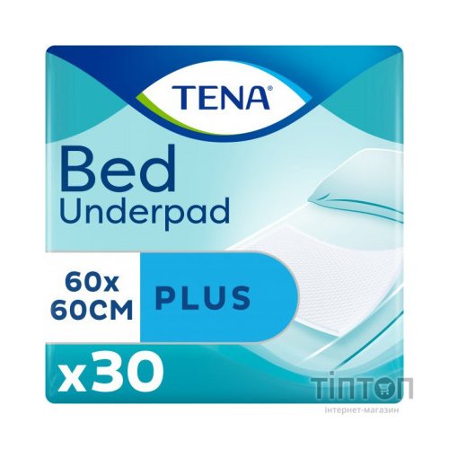 Пелюшки для малюків Tena Bed Plus 60x60 см 30 шт (7322540800746)