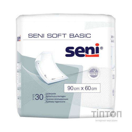 Пелюшки для немовлят Seni Soft Basic 90х60 см 30 шт (5900516692315)