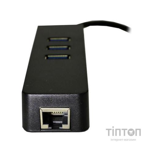 Перехідник Dynamode USB 3.1 Type-C - RJ45 Gigabit Lan, 3*USB 3.0 (USB3.1-TypeC-RJ45-HUB3)