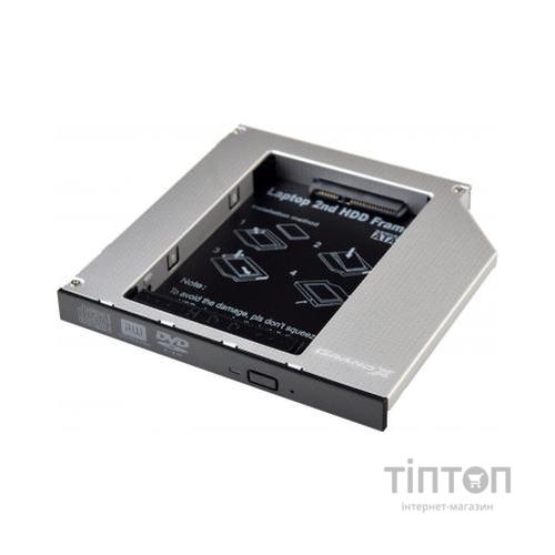 Перехідник Grand-X HDD 2.5" to notebook ODD SATA/mSATA (HDC-25N)
