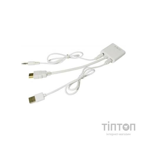 Перехідник HDMI M to VGA F ST-Lab (U-990 white)