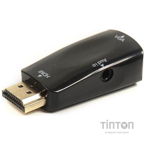 Перехідник HDMI to VGA 0.5m PowerPlant (CA910267)