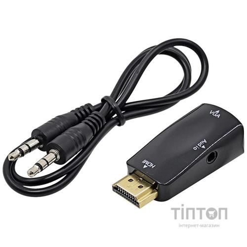 Перехідник HDMI to VGA 0.5m PowerPlant (CA910267)