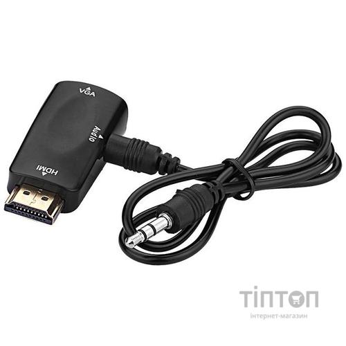 Перехідник HDMI to VGA 0.5m PowerPlant (CA910267)