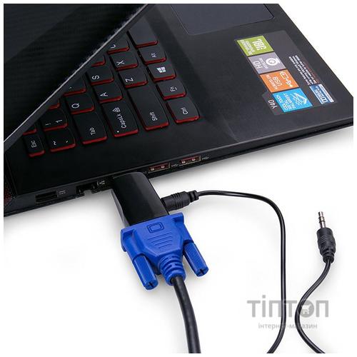 Перехідник HDMI to VGA 0.5m PowerPlant (CA910267)