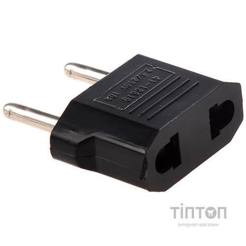 Перехідник Atcom UK/US-розетка - Евро-вилка, черный (14345)