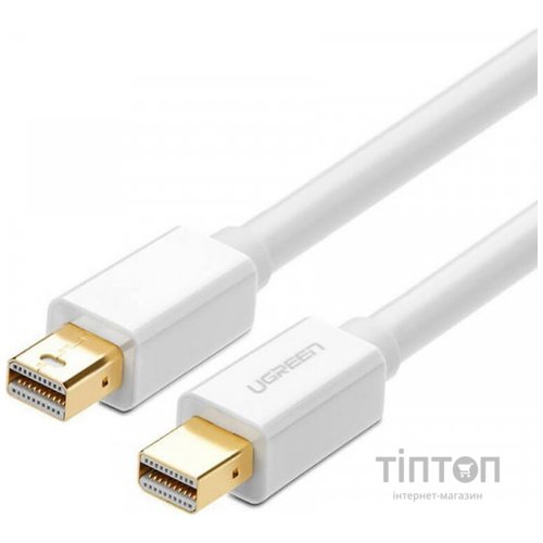 Перехідник UGREEN Mini DP Male to Male Cable 2m MD111 (White) (10429)