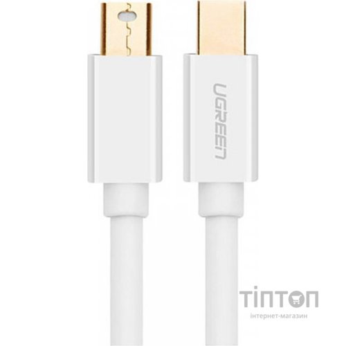 Перехідник UGREEN Mini DP Male to Male Cable 2m MD111 (White) (10429)