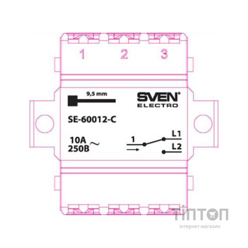 Перемикач SVEN SE-60012-C cream (4895134781460)