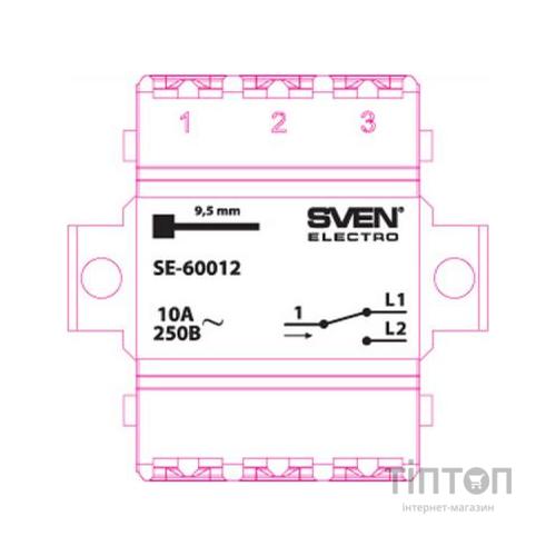 Перемикач SVEN SE-60012 white (4895134780845)