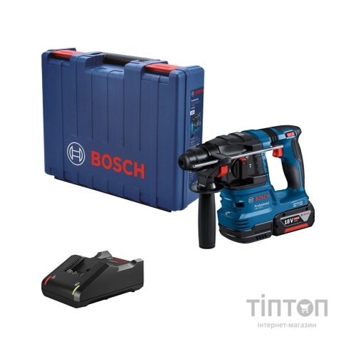 Перфоратор Bosch GBH 185-LI, 18В, SDS-Plus, 1.9Дж, безщітковий, 1х4.0Ah (0.611.924.022)