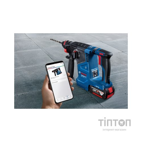 Перфоратор Bosch GBH 187-LI ONE Chuck, 2*5Ah, 2.4 Дж, 980 об/хв, 2.9 кг (0.611.923.121)