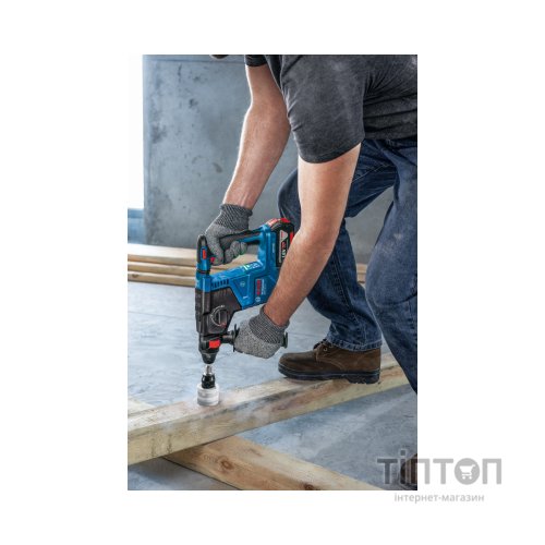 Перфоратор Bosch GBH 187-LI ONE Chuck, 2*5Ah, 2.4 Дж, 980 об/хв, 2.9 кг (0.611.923.121)