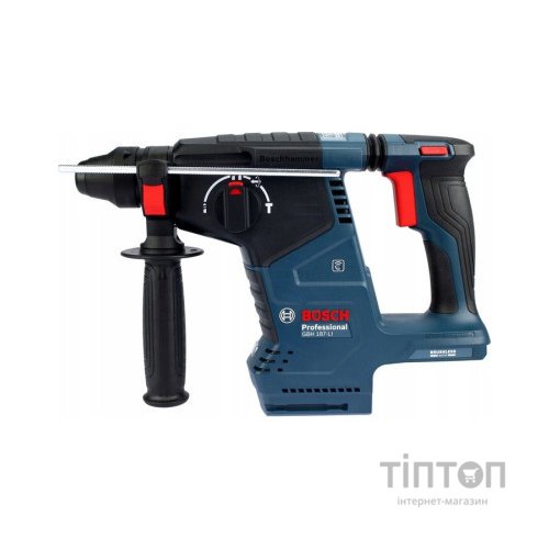 Перфоратор Bosch GBH 187-LI, патрон SDS-plus 24мм, 18В 1х5Аг, 2.4Дж, 3 режими, 980об/хв (0.611.923.022)