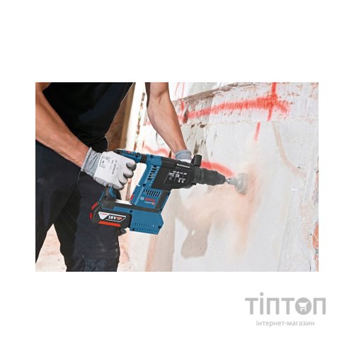 Перфоратор Bosch GBH 187-LI, патрон SDS-plus 24мм, 18В 1х5Аг, 2.4Дж, 3 режими, 980об/хв (0.611.923.022)