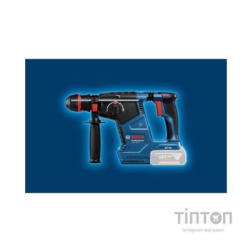 Перфоратор Bosch GBH 187-LI, патрон SDS-plus 24мм, 18В, 2.4Дж, 980об/хв (без АКБ та ЗП) (0.611.923.120)