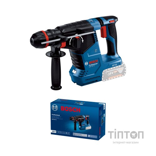 Перфоратор Bosch GBH 187-LI, патрон SDS-plus 24мм, 18В, 2.4Дж, 980об/хв (без АКБ та ЗП) (0.611.923.120)
