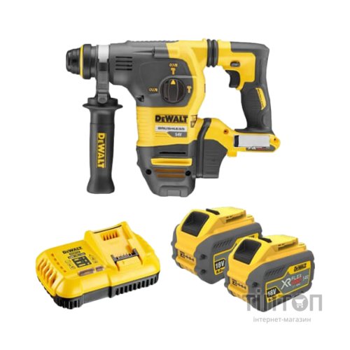 Перфоратор DeWALT безщітковий, SDS PLUS, 18 В, 1.4 Дж, 2 реж. кейс TSTAK (без АКБ та ЗП) (DCH333X2)
