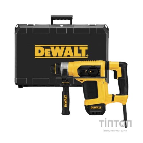 Перфоратор DeWALT SDS-Plus, 1000 Bт, 4.2 Дж, 3 режими, кейс, вага 4.2 кг (D25413K)