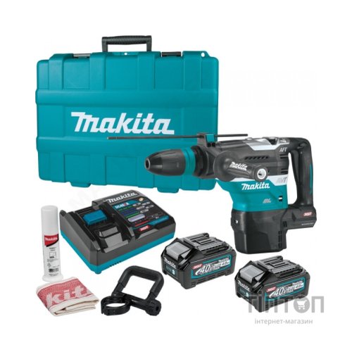 Перфоратор Makita HR005GM202 XGT, 40 V Max, BL4040x 2 шт, DC40RA (HR005GM202)