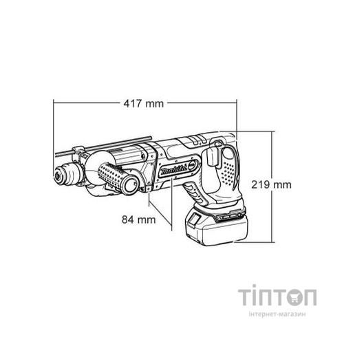 Перфоратор Makita SDS-PLUS LXT, 1,9Дж, 24мм (без АКБ и БП) (DHR241Z)