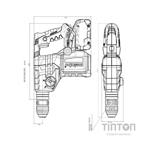 Перфоратор Metabo KH 18 LTX BL 28 Q В SDS-plus, 18V, 3Дж, 3.4кг (без АКБ та ЗП) (601715850)