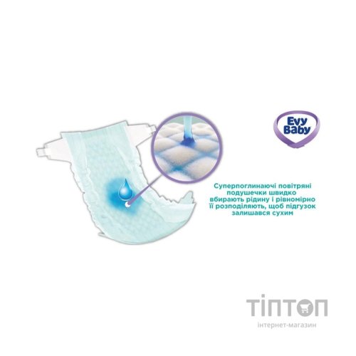 Підгузки Evy Baby Maxi Jumbo Розмір 4 (7-18 кг) 58 шт. (8683881000011/8690506520304)