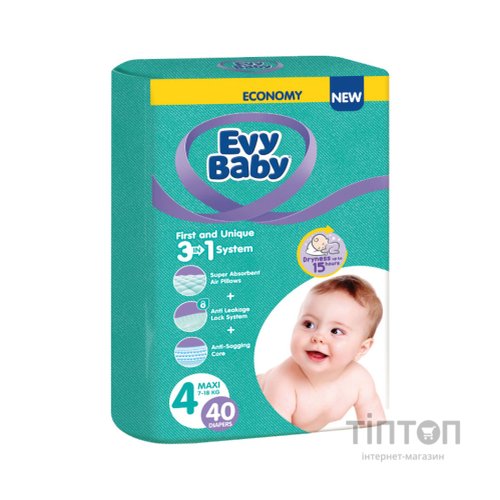 Підгузки Evy Baby Maxi Twin 7-18 кг 40 шт (8683881000028)