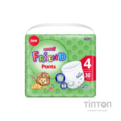 Підгузки GOO.N Friend Розмір 4 (9-14 кг) 30 шт (8697404380610) (F1010117-001)