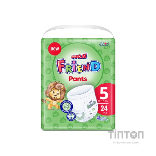 Підгузки GOO.N Friend Розмір 5 (12-17 кг) 24 шт (8697404380627) (F1010117-002)