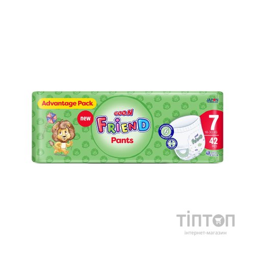 Підгузки GOO.N Friend Трусики 18-30 кг Розмір 7 42 шт (F1010117-007)