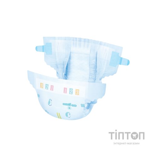 Підгузки GOO.N Plus 4-8 кг Розмір S, на ліпучках 62 шт (21001496)