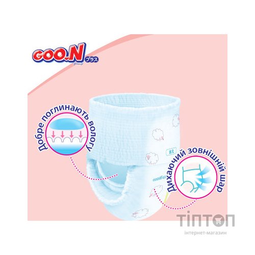 Підгузки GOO.N Plus для дітей 13-25 кг розмір XXL унісекс 56 шт (21000634-2)