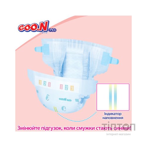 Підгузки GOO.N Plus для дітей 6-11 кг розмір M унісекс 56 шт (21000628)