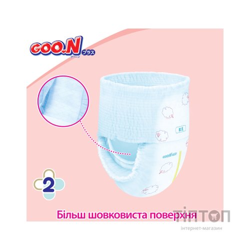 Підгузки GOO.N Plus труси 12-22 кг Розмір XL 38 шт (21001512)