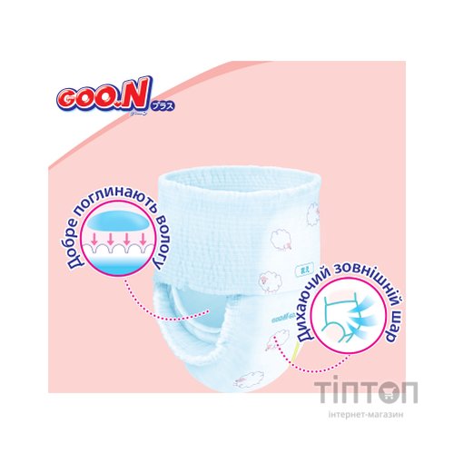 Підгузки GOO.N Plus труси 12-22 кг Розмір XL 38 шт (21001512)