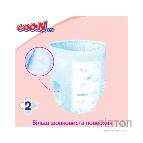 Підгузки GOO.N Plus Трусики для дітей 13-25 кг розмір XXL 28 шт (21000634)