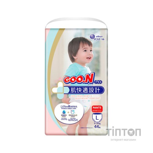 Підгузки GOO.N Plus Трусики для дітей 9-14 кг розмір L 44 шт (21000632)
