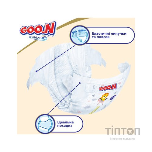 Підгузки GOO.N Premium Soft 9-14 кг Розмір 4 L На липучках 52 шт (F1010101-155)