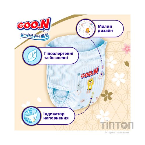 Підгузки GOO.N Premium Soft Трусики 15-25 кг Розмір 6 2XL 30 шт (F1010101-159)