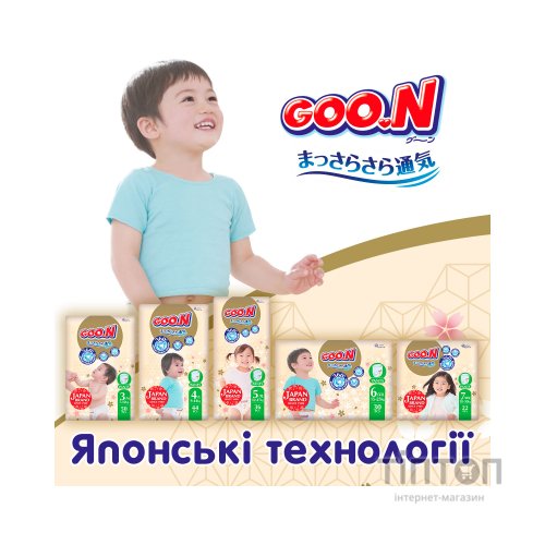 Підгузки GOO.N Premium Soft Трусики 9-14 кг Розмір 4 L 44 шт (F1010101-157)