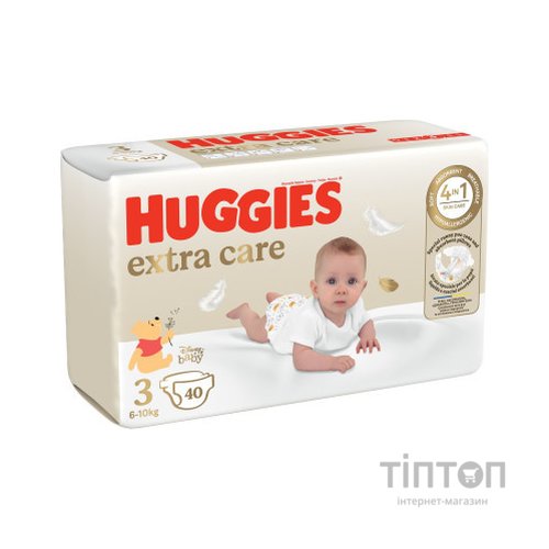 Підгузки Huggies Extra Care Size 3 (6-10 кг) 40 шт (5029053574400)