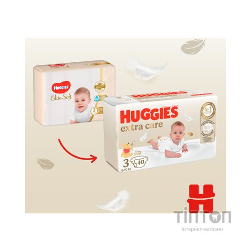 Підгузки Huggies Extra Care Size 3 (6-10 кг) 40 шт (5029053574400)