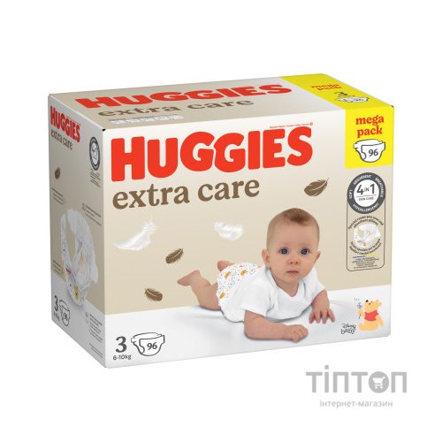 Підгузки Huggies Extra Care Size Розмір 3 (6-10 кг) 96 шт (5029053577944)