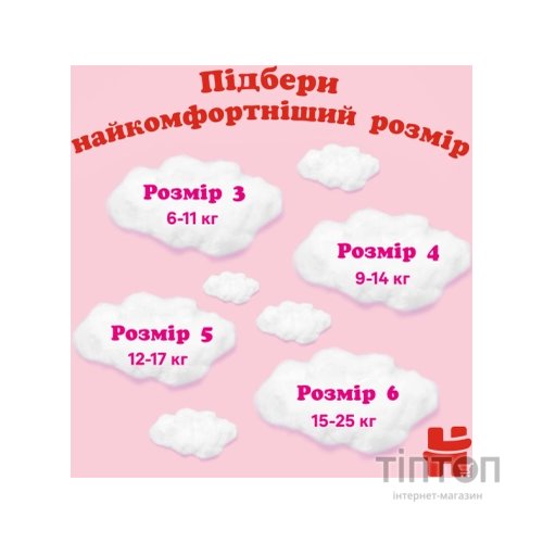 Підгузки Huggies Little Movers/Pants 6 (15-25 кг) для дівчинки 44 шт (5029053547664)
