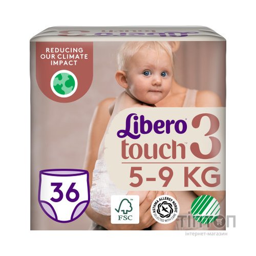 Підгузки Libero Touch Pants Розмір 3 (5-9 кг) 36 шт (7322541739472)